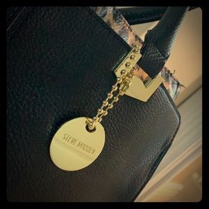 Steve Madden Black/Leopard Tote